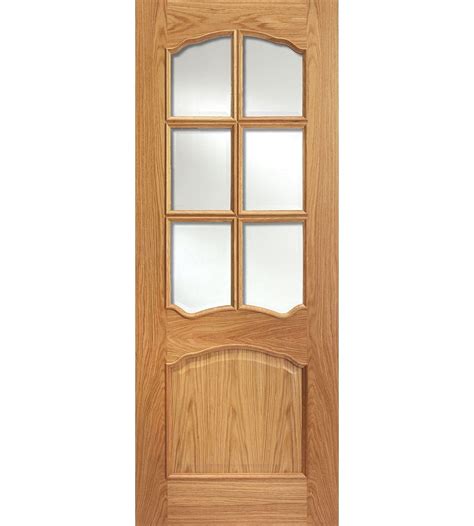 Including half glazed internal doors, frosted, glass panel doors in white, oak. Riviera Oak Internal Door With Clear Glass | Shawfield Doors