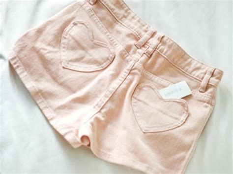 Shorts Cute Pink Pastel Heart Girly Pockets Clothes Weheartit