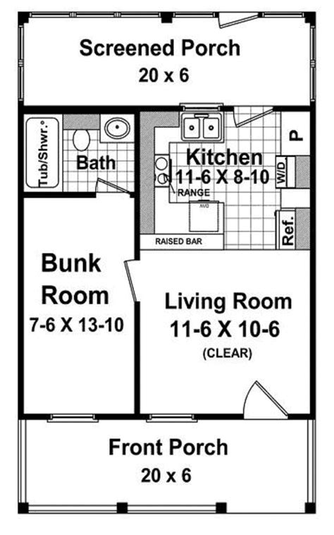 We provide many small affordable house plans and floor plans as well as simple house plans that people on limited income can afford. Cottage Style House Plan - 1 Beds 1 Baths 400 Sq/Ft Plan #21-205
