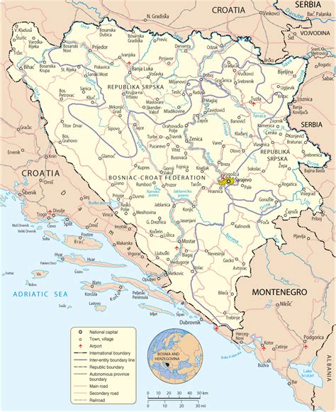 Map Of Bosnia Travel Europe