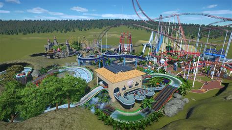 My First Attempt To Build A Theme Park In Pc Rplanetcoaster