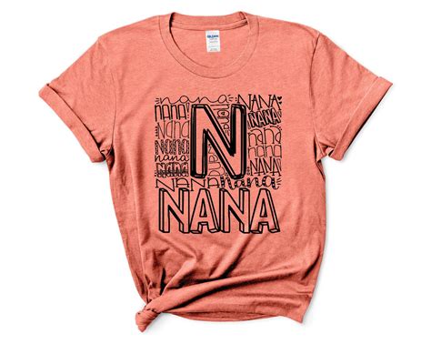 Nana Shirt Personalized Ts For Nana Nana T Shirt New Etsy