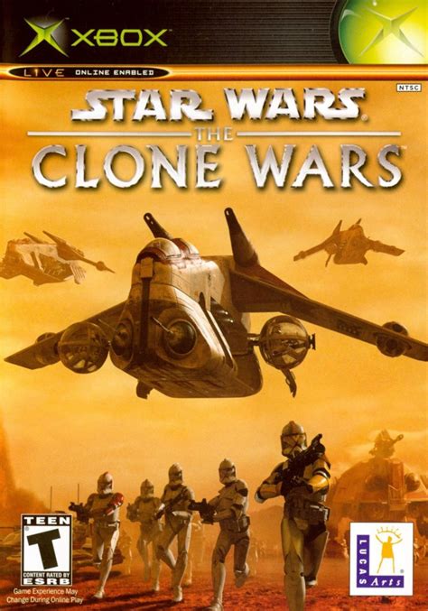 Star Wars The Clone Wars 2003 Xbox Box Cover Art Mobygames
