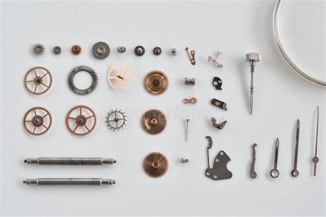 Watch Parts Gears And Spring Stock Image Image Of Horology Balance