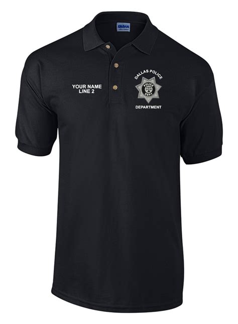 Law Enforcement Custom Embroidered Badge Knit Shirt