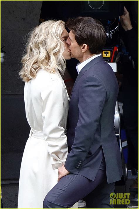 Tom Cruise And Vanessa Kirby Share On Set Kiss For Mission Impossible 6