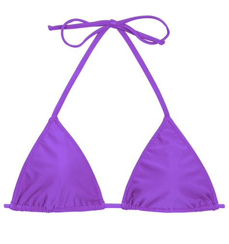 Bikini Tops Purple Sliding Triangle Top Top Fuchsia Lacinho