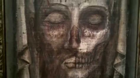 Haunted Painting Veronicas Veil Mystic Jesus Christ Death Cult Skull