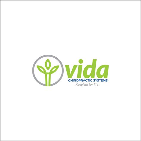Bold Modern Chiropractor Logo Design For Vida Chiropractic Graphic