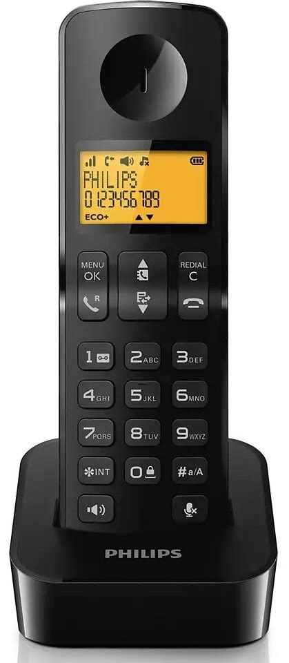 Telefon Bezprzewodowy Philpis D2601 Czarny Niskie Ceny I Opinie W