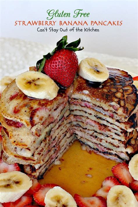 Gluten Free Strawberry Banana Pancakes Cant Stay Out Of The Kitchen