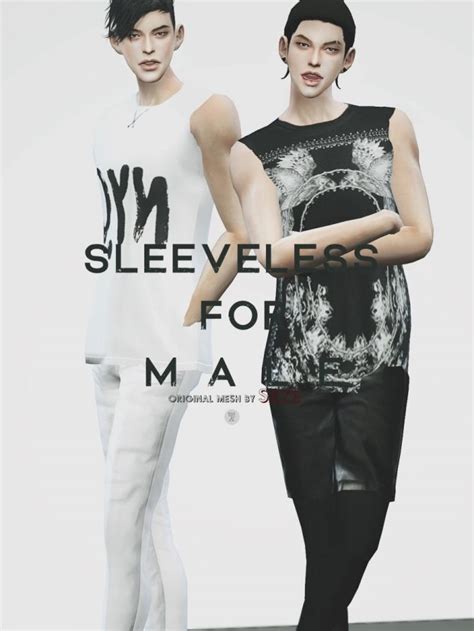 Sleeveless Top For Males At Black Le Via Sims 4 Updates Check More At