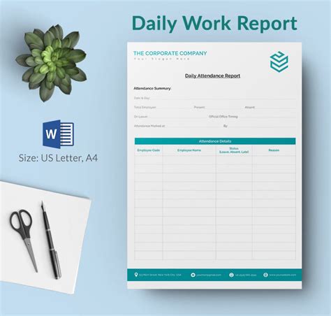 Daily Report Template 25 Free Word Excel Pdf