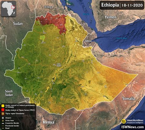 Whats Happening In Ethiopia Flames Of War Rising In Ethiopia Map