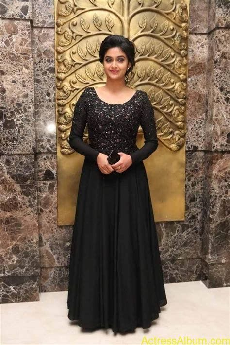 Actress Keerthy Suresh Photos In Black Dress Actress Album
