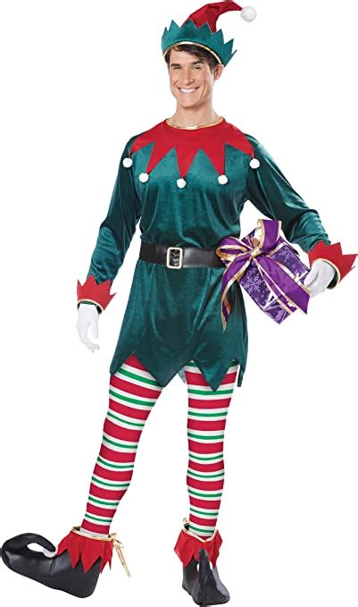 Adult Christmas Elf Fancy Dress Costume Uk Toys And Games
