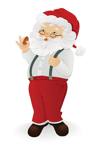 Santa Eating Cookies Illustrations Royalty Free Vector Graphics And Clip