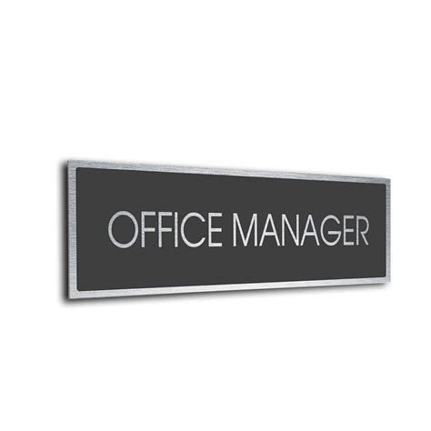 Office Manager Door Sign Clearly Label Every Room In Your Facility