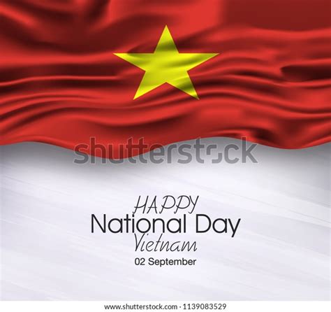 Vector Illustration Happy Vietnam National Day Stock Vector Royalty