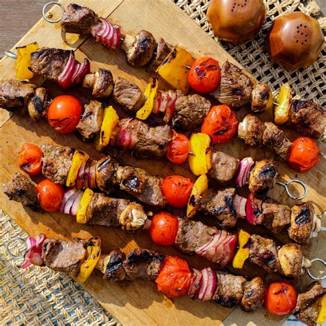 Grilled Beef And Vegetable Kebabs Recipe Eatingwell
