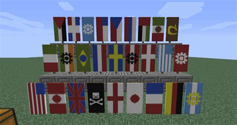 Real World Flags Recreated Using Minecrafts New Banner Crafting System