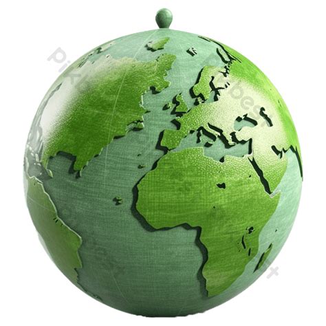 Eco Green Globe North And South America Africa Asia Map Of World Png