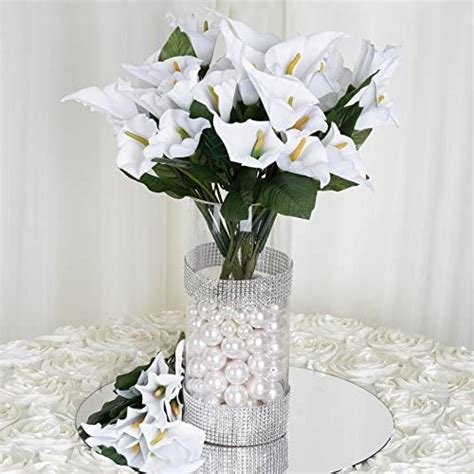 Amazon｜balsacircle 84 White Silk Calla Lily Flowers For Wedding