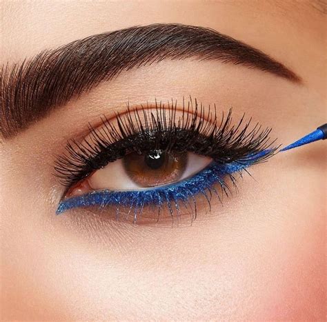 Pin By MadhuⓂ️ On Eye Make Up Colored Eyeliner Blue Eyeliner Makeup