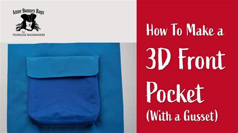 How To Make A 3d Pocket Cargo Pocket On A Bag Tutorial Bag