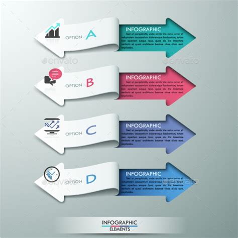 Modern Infographics Ribbons Template Powerpoint Design Templates