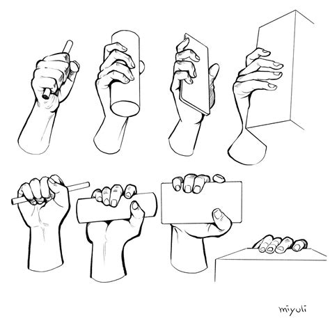 Drawing Hand Holding Object Hand Drawing Reference Drawing Images