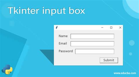 Tkinter Input Box Learn How To Create An Input Box In Tkinter