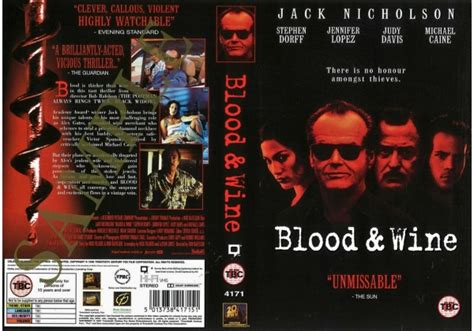 Blood And Wine 1997 On 20th Century Fox United Kingdom Vhs Videotape