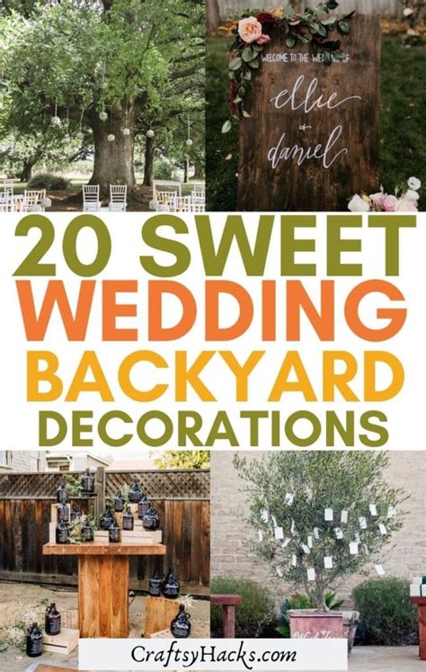20 Creative Backyard Wedding Ideas On A Budget Craftsy Hacks