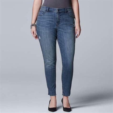 Simply Vera Vera Wang Skinny Jeans Best Plus Size Jeans 2018