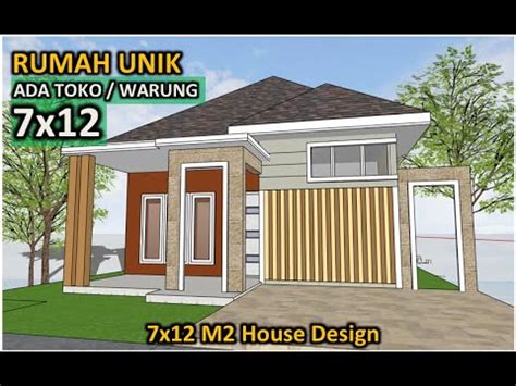 12 contoh desain rumah minimalis sederhana ada warung terbaru dan terlengkap desain rumah minimalis sederhana ada warung memberikan inpirasi unik guna desain rumah idaman anda. Desain Rumah 7x12 minimalis Ada Toko / Warung - 2 Lantai ...