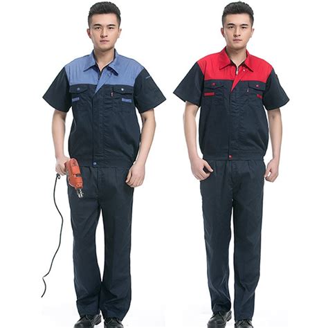 Mens Set Summer Work Clothes Safety Workwear Engineering Welding