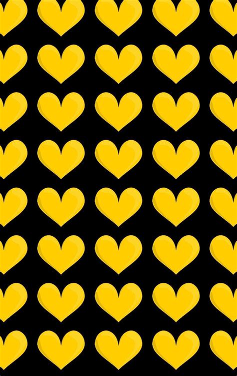 Yellow Hearts Wallpapers Wallpaper Cave