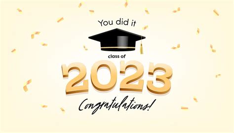You Did It Graduation Ceremony Banner Class Of 2023 Congratulations