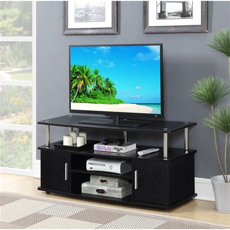 Convenience Concepts Designs2go Black Monterey Tv Stand For Tvs Up To