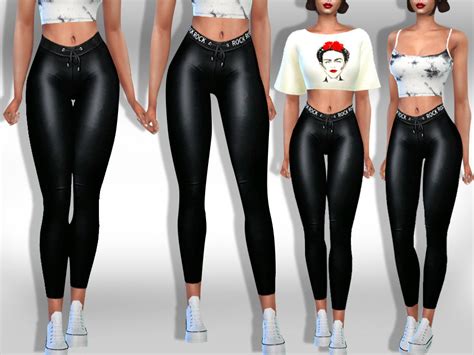 The Sims Resource Female Leather Leggings