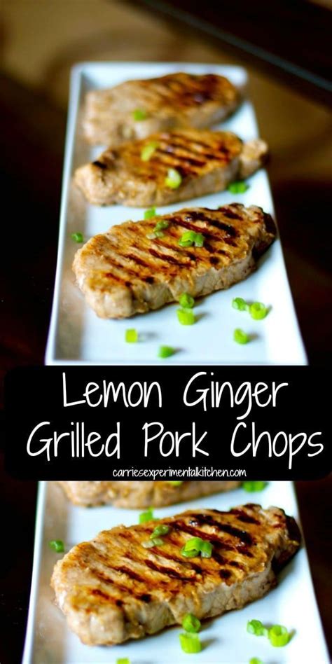 To make this baked pork chops recipe, you will need: Lemon-Ginger Grilled Pork Chops | Recipe | Grilled pork chops, Pork chop recipes, Pork chops