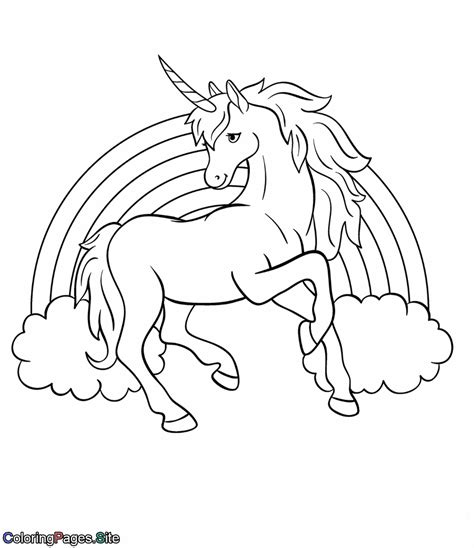 Rainbow Unicorn Coloring Page Coloring Pages Online Hot Sex Picture