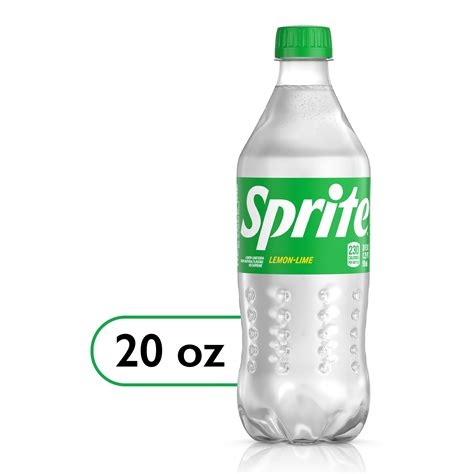 Sprite Lemon Lime Soda Pop 20 Fl Oz Bottle
