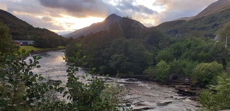 Sunset In Kinlochleven Scotland When I Walked The West Highland Way