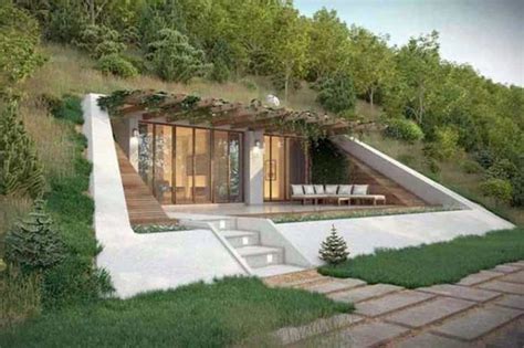 Tag Level Underground Homes Underground Homes Earth Sheltered Homes House Built Into Hillside