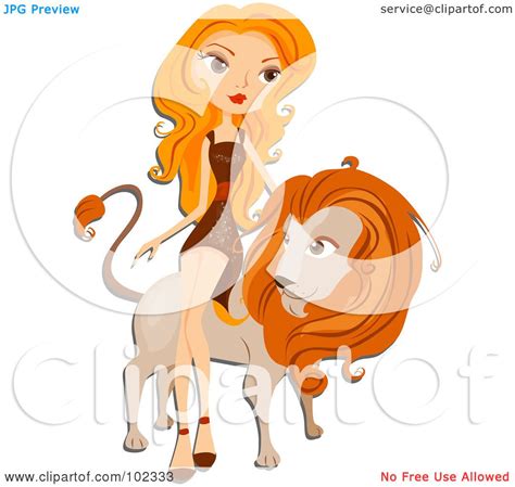 Royalty Free Rf Clipart Illustration Of A Beautiful Leo Zodiac Woman