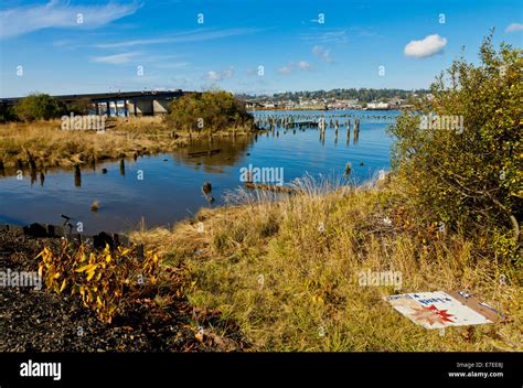 Chehalis River Aberdeen Washington Stock Photo Alamy