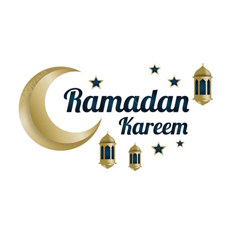 Ramadan Kareem Lantern Vector Art Png Ramadan Kareem Golden Moon And