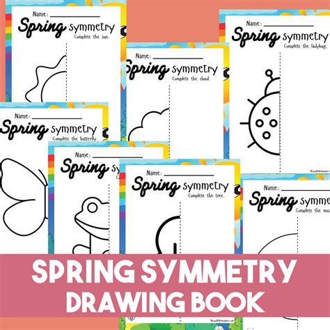 Spring Symmetry Drawing Book Messy Little Monster Shop